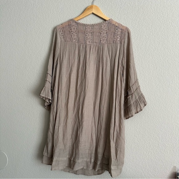 kori america beige lace bohemian dress size small - Picture 3 of 12